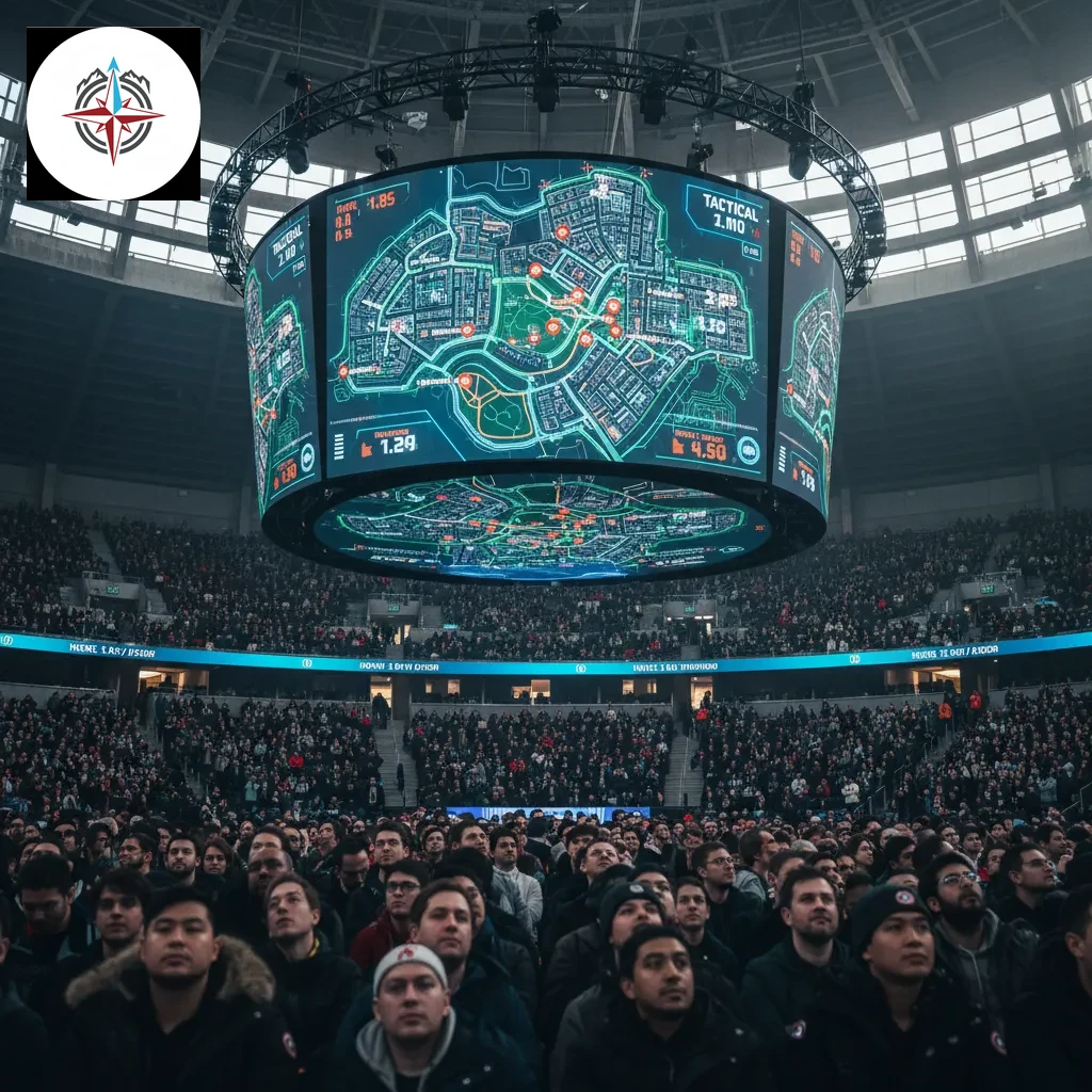 Esports analytics screen with match statistics for a Valorant series